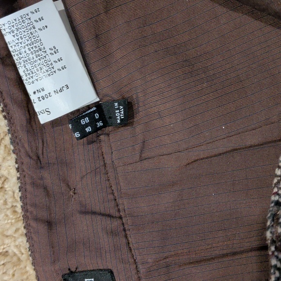 Emporio Armani Brown Herringbone Skirt 6 - Picture 3 of 5